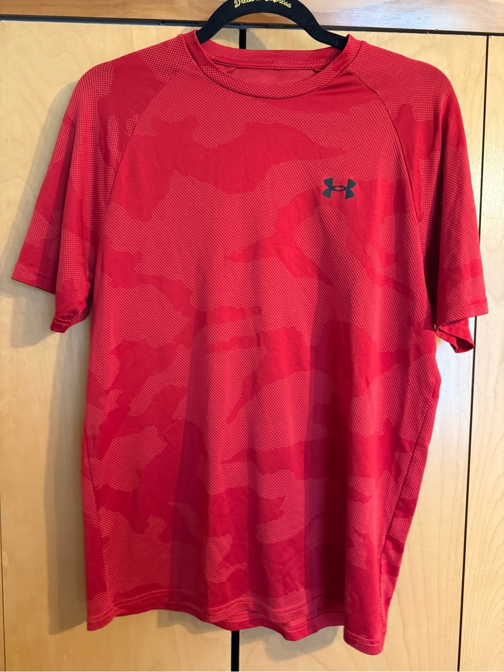 Under Armour Red Camo Short-Sleeve Performance Tee